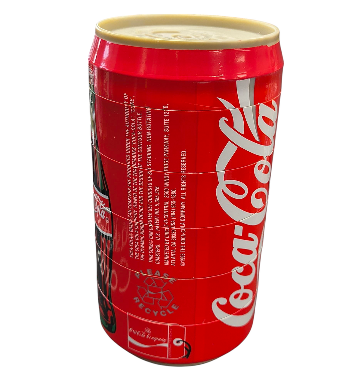 1995 Coca Cola Classic Puzzle Can 12 oz - 6 Coasters image 2