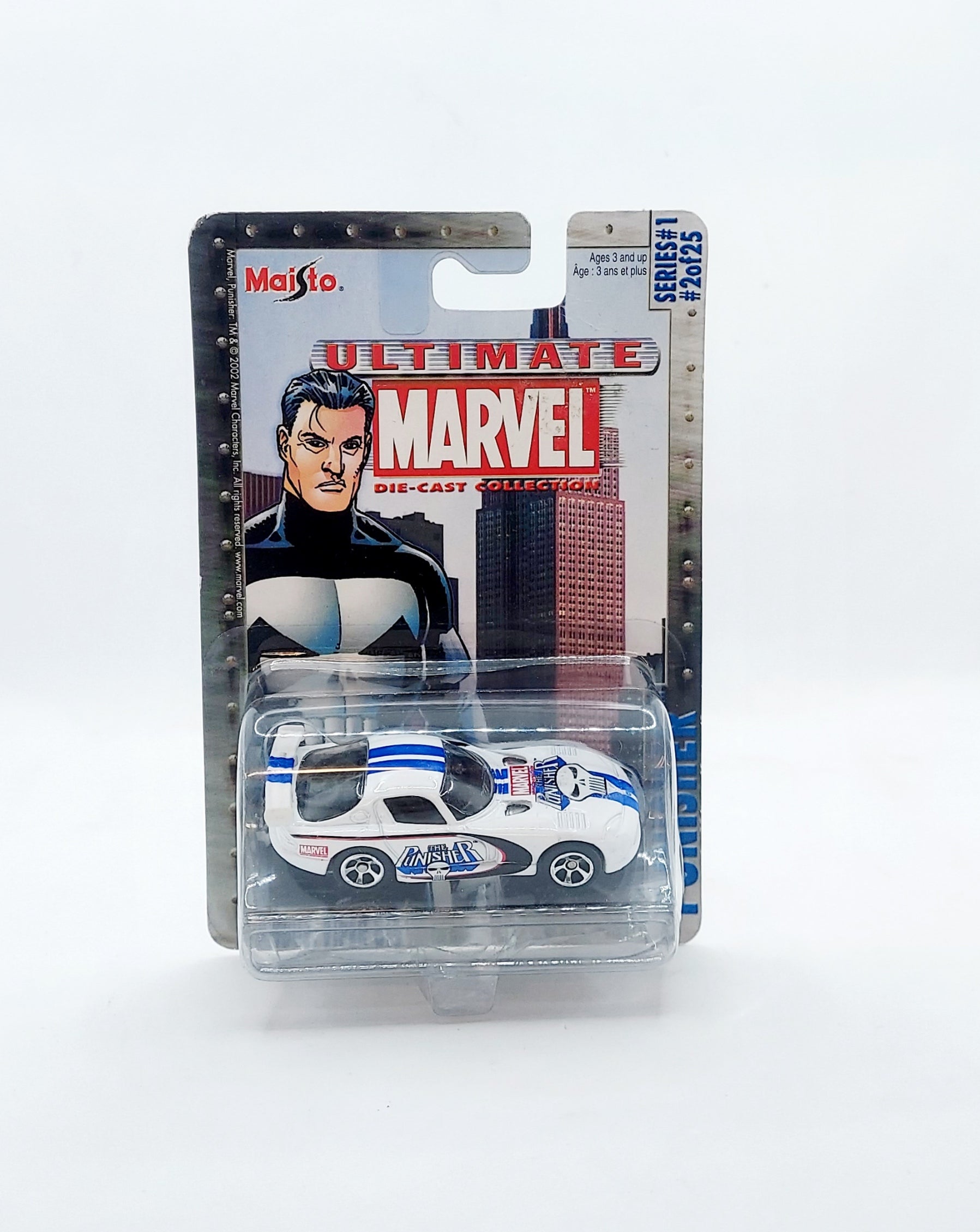 2002 Maisto Ultimate Marvel Series #1 The Punisher Dodge Viper GTS
