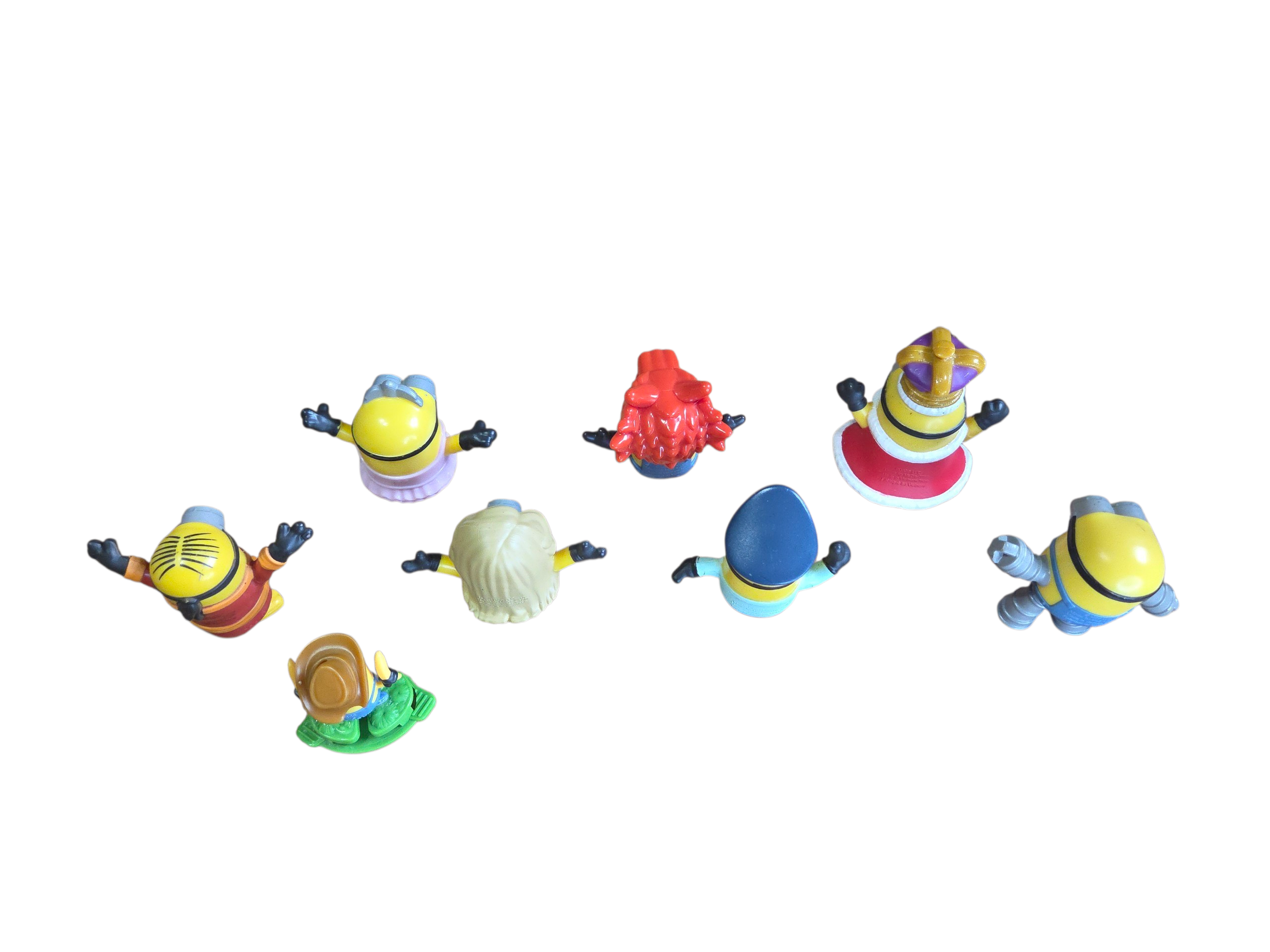Lot of 2019 McDonald's Minions And Kinder Minion 8 Figures Pilot, King, Hippie + image 3