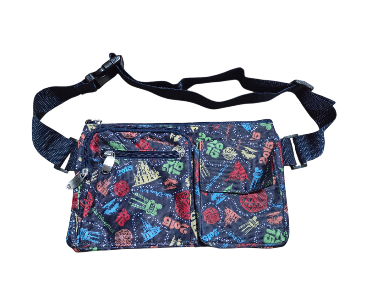 2015 Disney Walt Disney World Icons Waist Pack Bag Fanny Pack