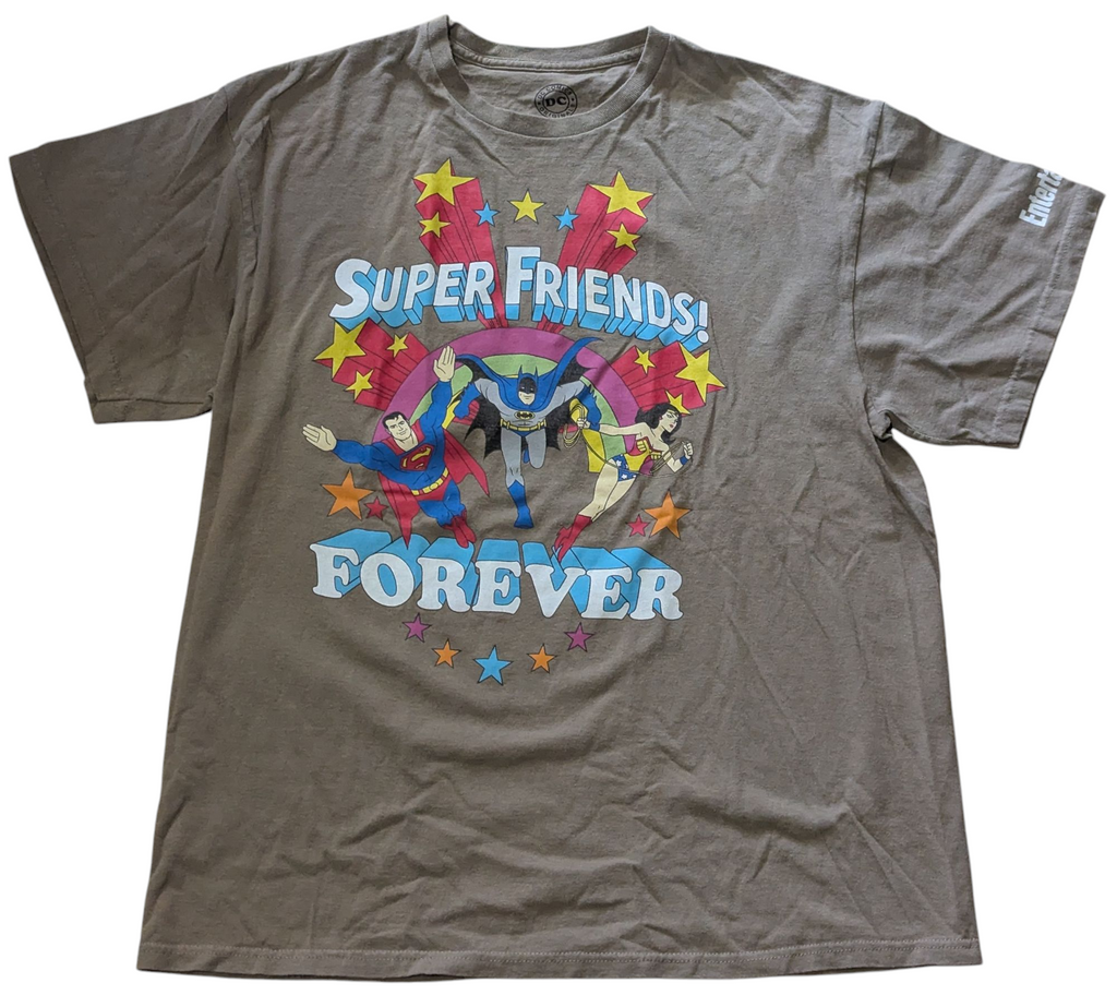 Entertainment Weekly DC Super Friends Forever Superman Batman Wonder Woman Shirt