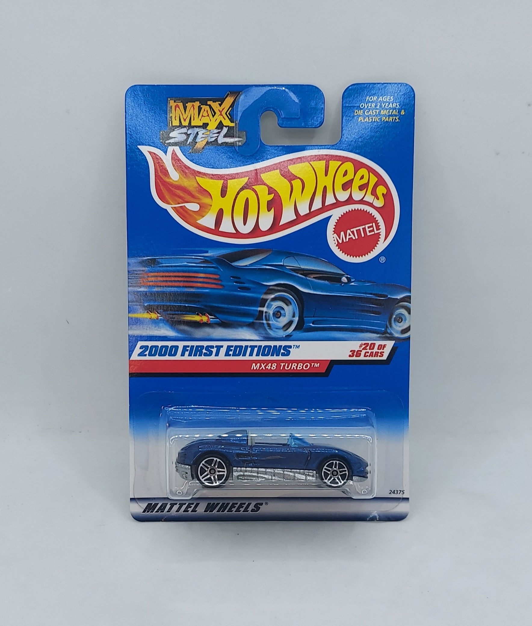 1999 Hot Wheels Max Steel 2000 First Editions MX48 Turbo