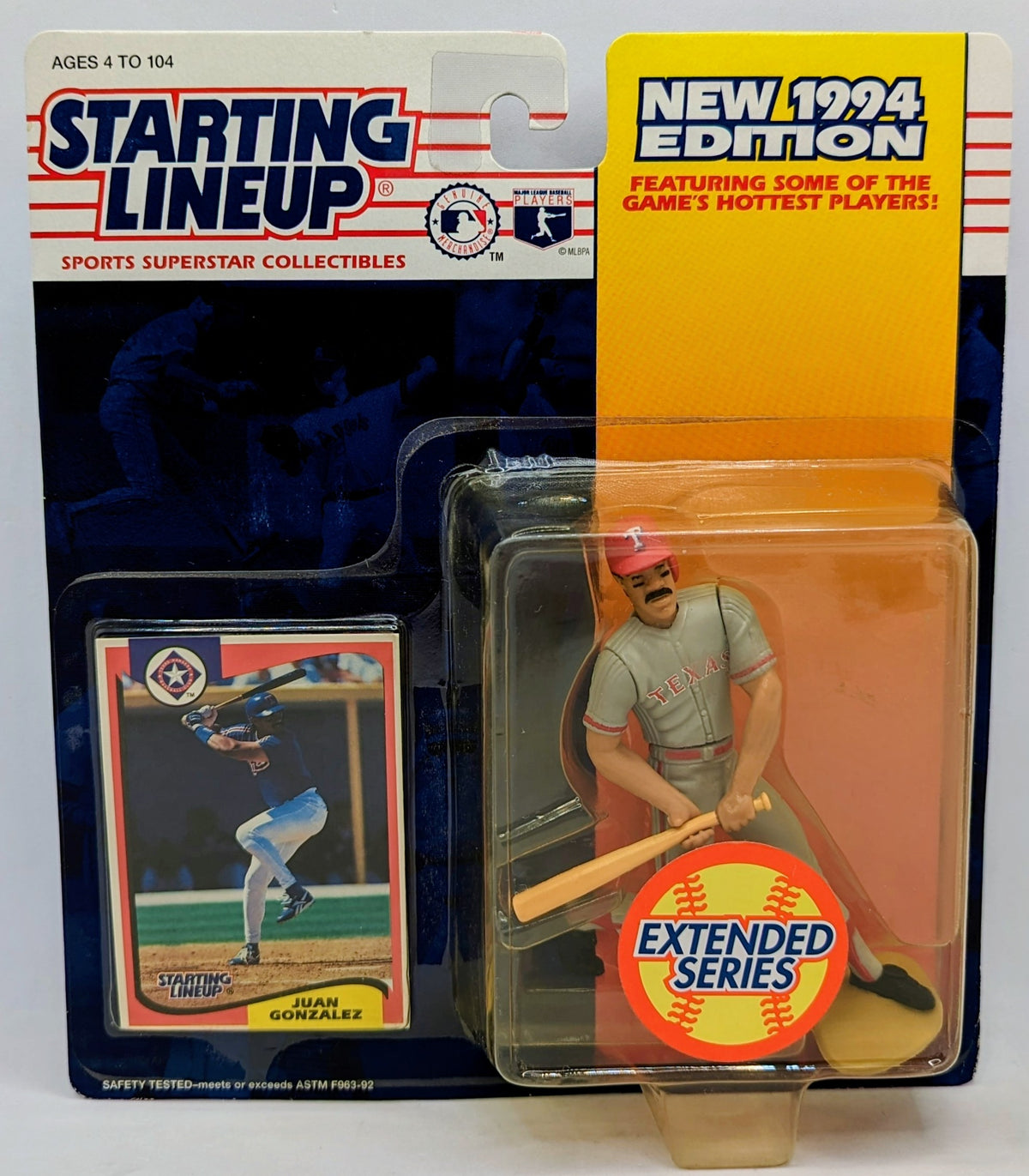 1994 Starting Lineup Juan Gonzalez Texas Rangers Figure