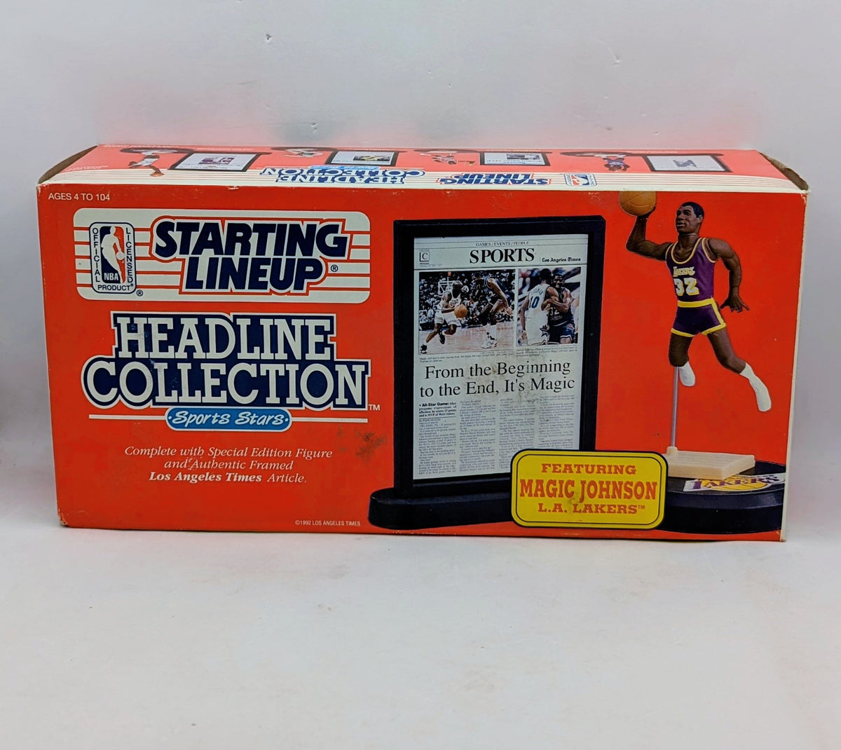 1992 Kenner Starting Lineup Headline Collection Magic Johnson LA Lakers