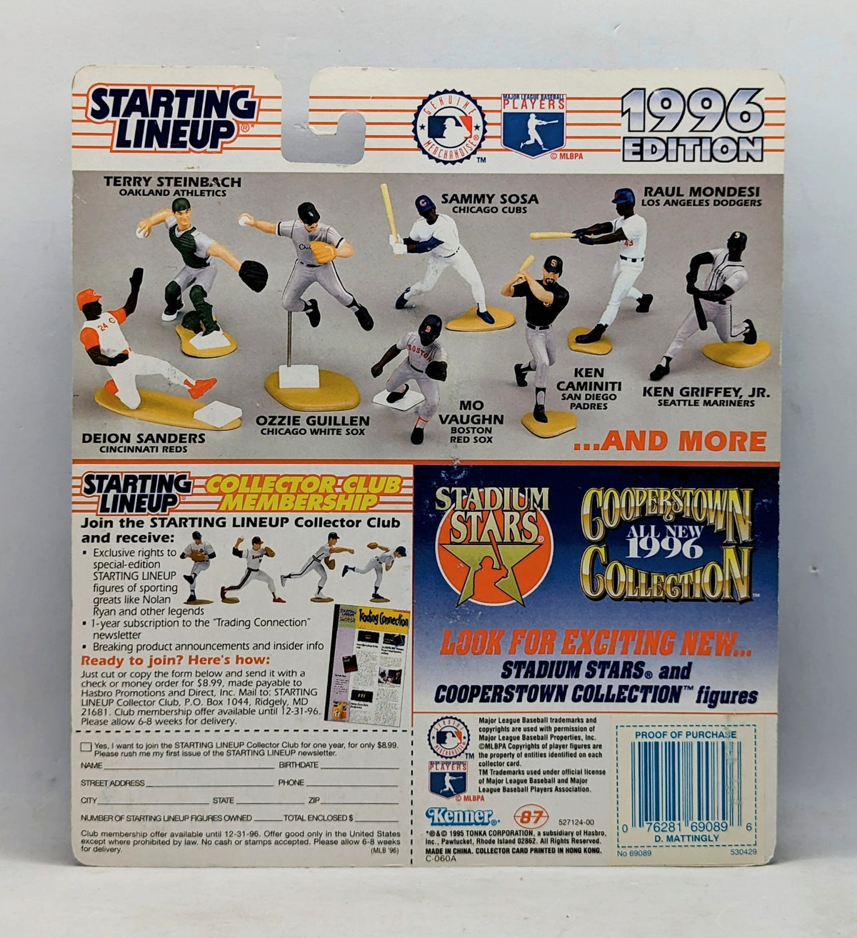 1996 Starting Lineup Don Mattingly NY Yankees Baseball Figure image 2
