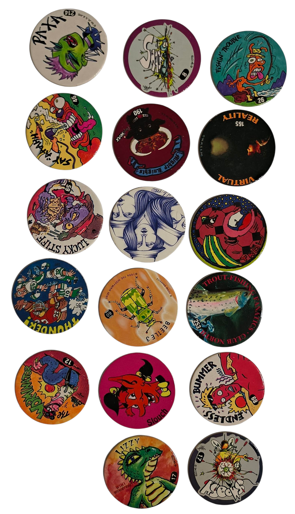 167 Random POG Milk Caps + 2 Metal Slammers - Exotics, Ink Drops, Wild Things + image 6