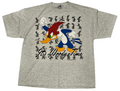 Vintage Grafix by Gotcha Woody Woodpecker "Its Woody Time" Grey X-Large T-Shirt