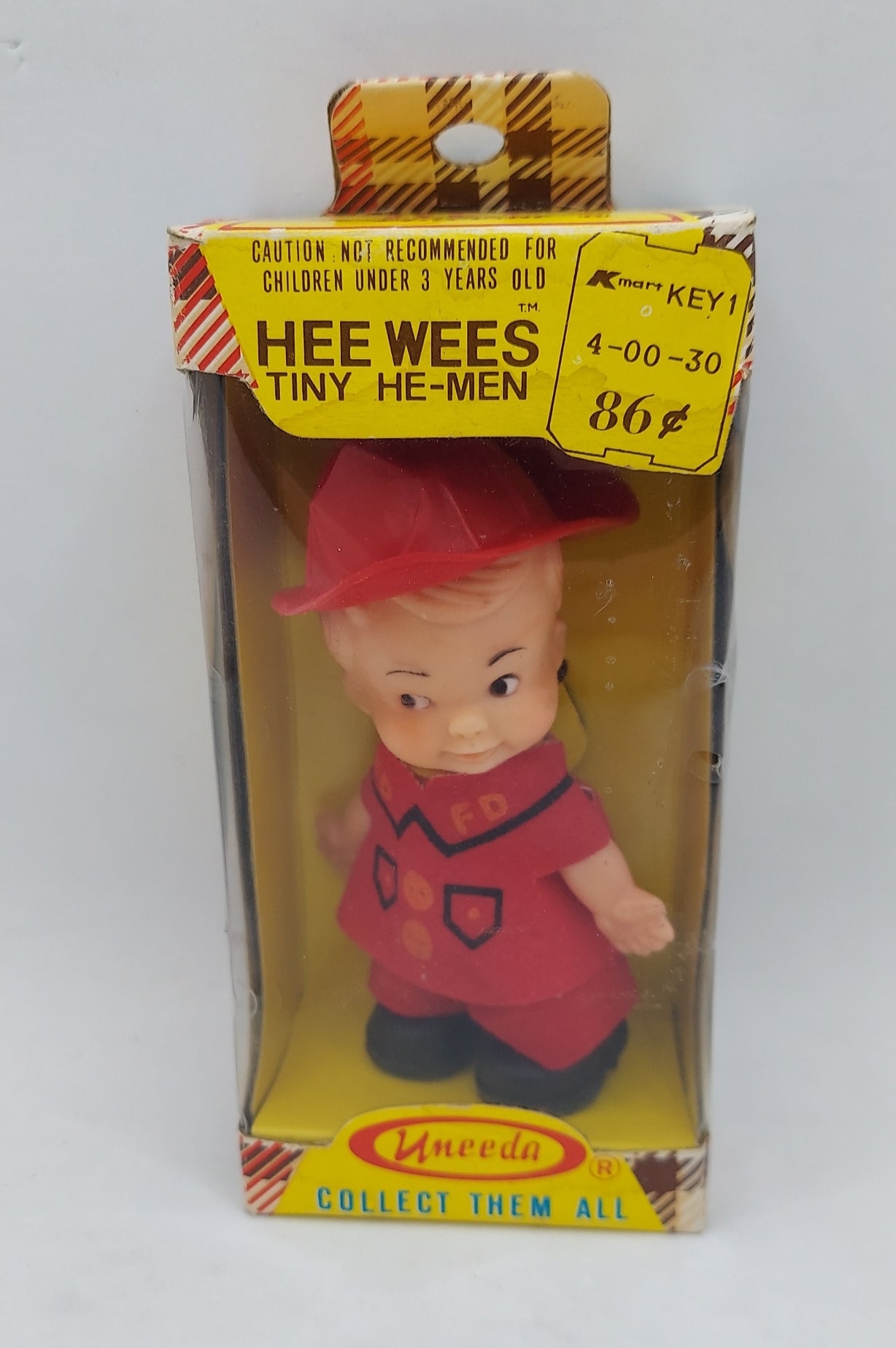 1974 Uneeda Hee Wees Tiny He-Men Fireman