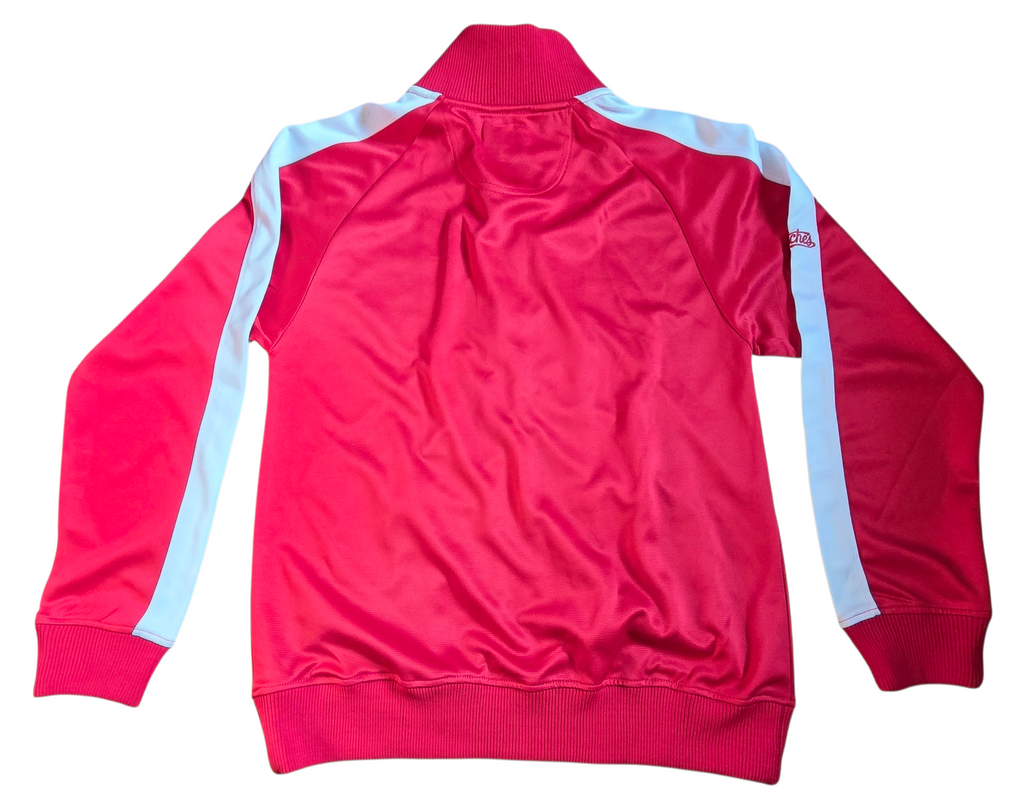 Stitches Chicago Bulls Red/White Flashback Track Jacket Zip Up Size Small image 2