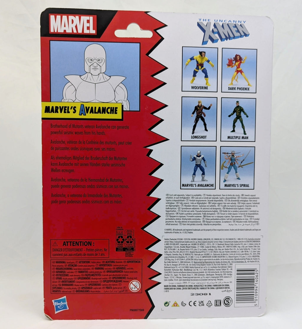 2022 Hasbro Marvel Legends Retro Uncanny X-Men Avalanche Action Figure image 2