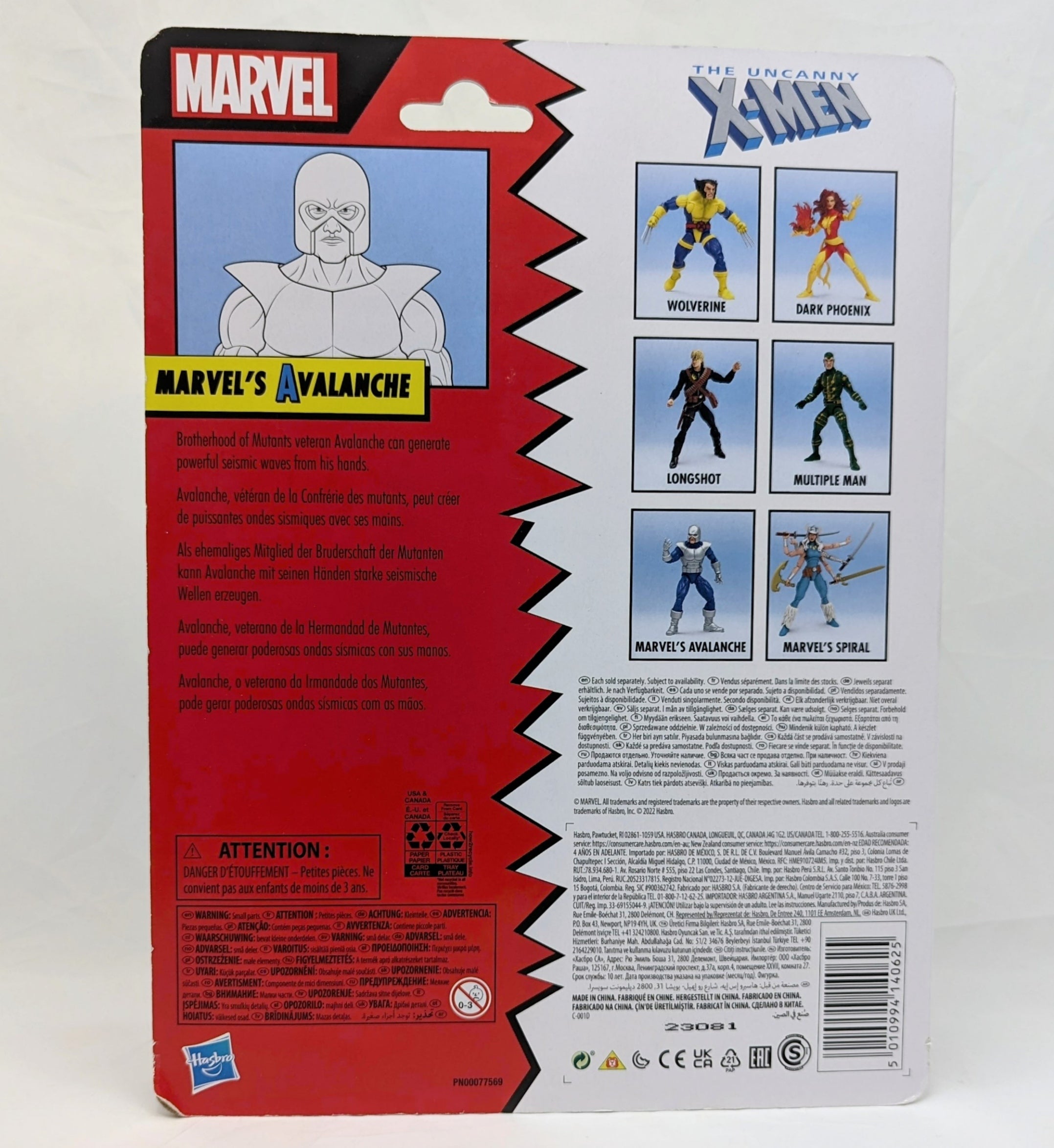 2022 Hasbro Marvel Legends Retro Uncanny X-Men Avalanche Action Figure image 2