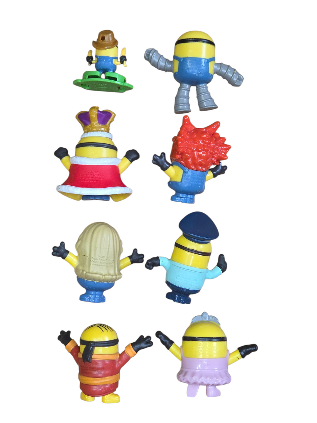 Lot of 2019 McDonald's Minions And Kinder Minion 8 Figures Pilot, King, Hippie + image 4