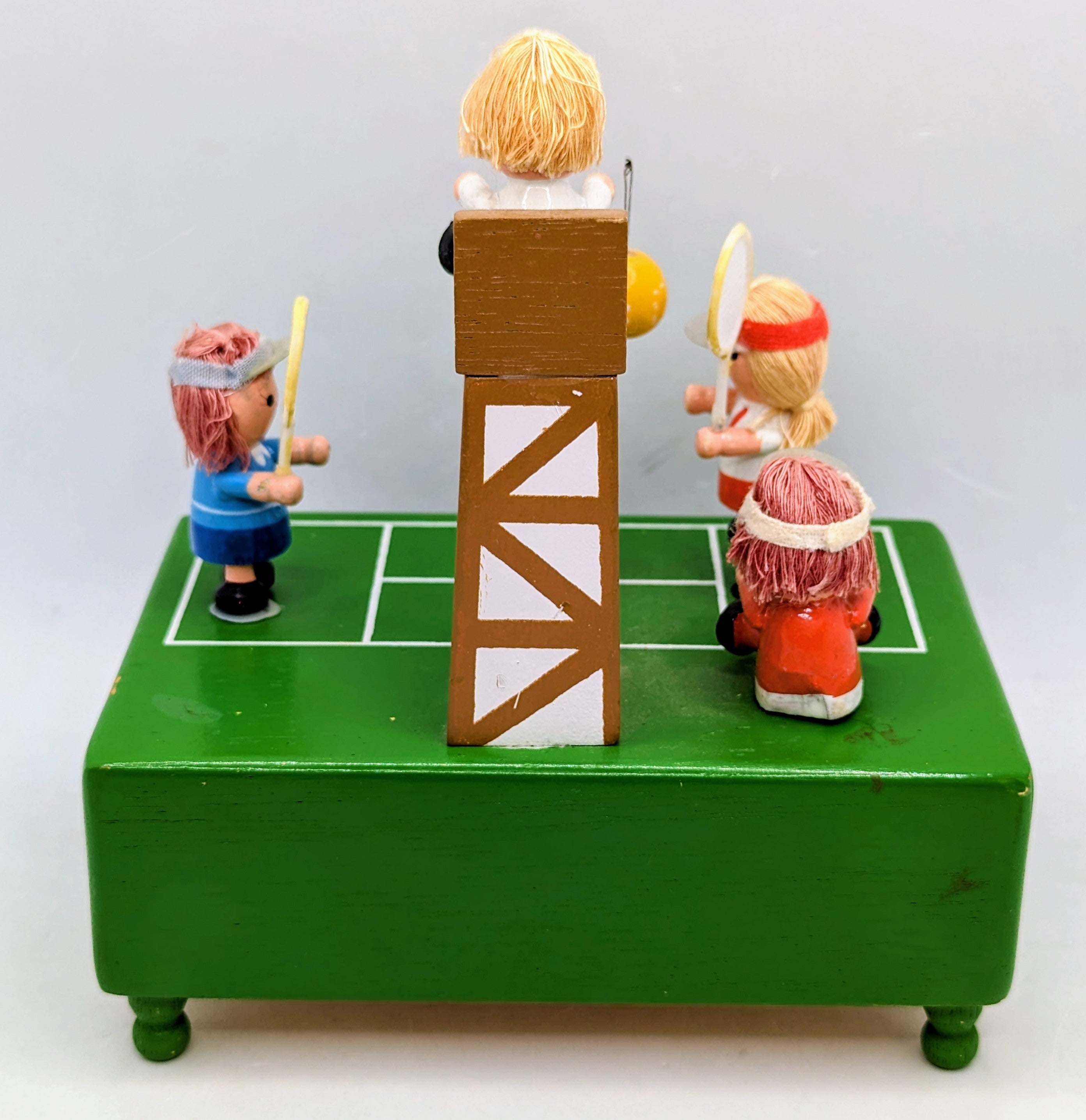 1982 Enesco Handcrafted Music Box Tennis In The Good Old Summer Time image 5