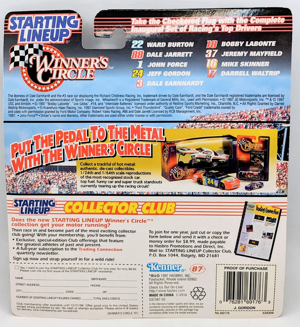 1997 Kenner Starting Lineup Racing Winners Circle #24 Jeff Gordon image 2