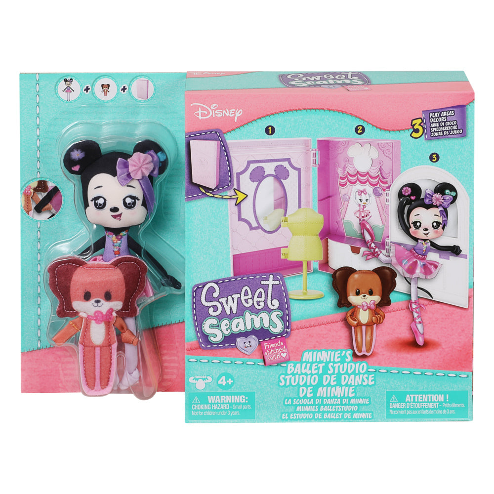 Disney Sweet Seams Deluxe Doll Pack – Disney Minnie’s Ballet Studio with Fifi