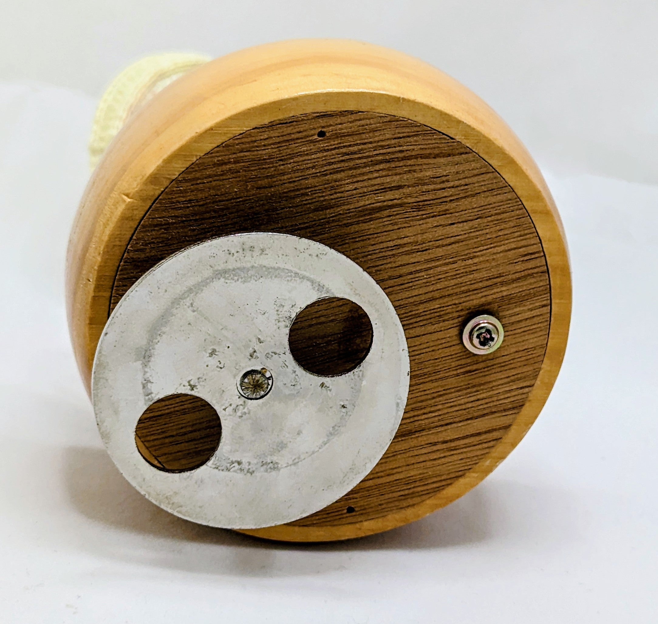 Vintage Wooden Rotating Doll On Rocking Horse Music Box image 3