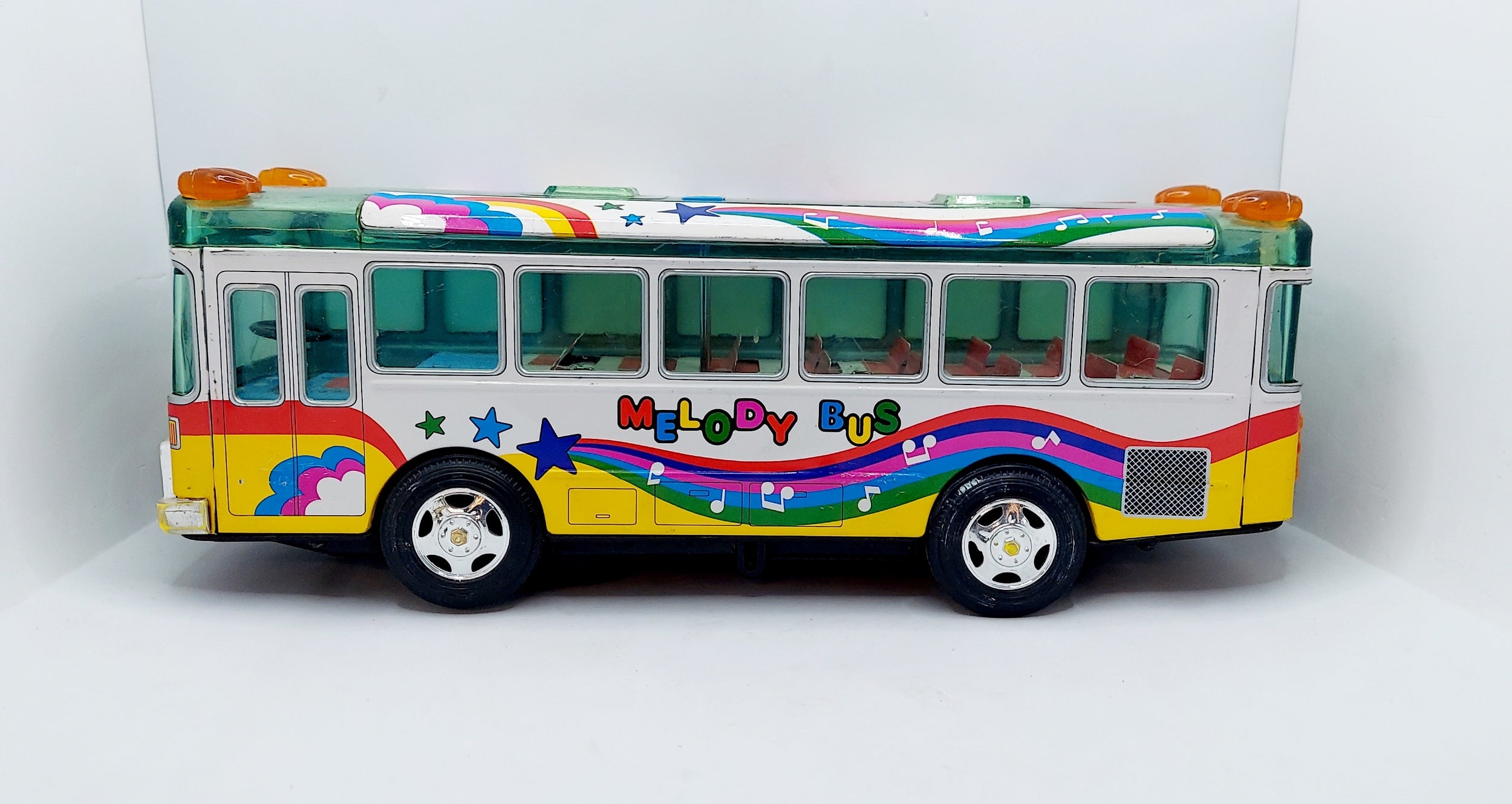 Vintage Alps Toy Japan Daiya Toy Tin Melody Bus