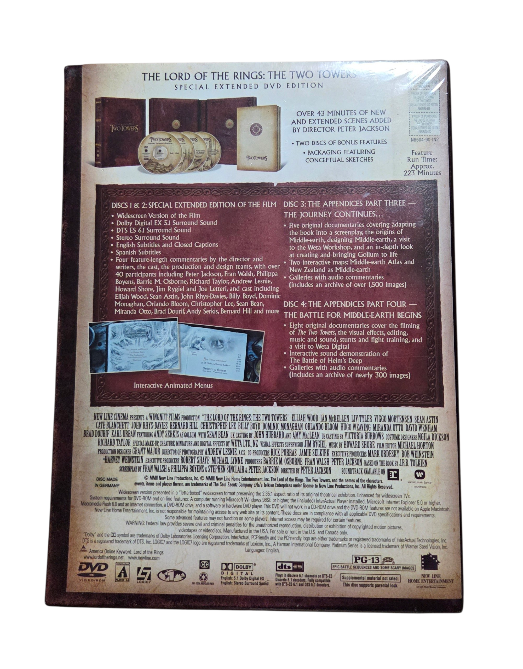 The Lord of the Rings The Two Towers Special Extended DVD Edition Box Set image 2