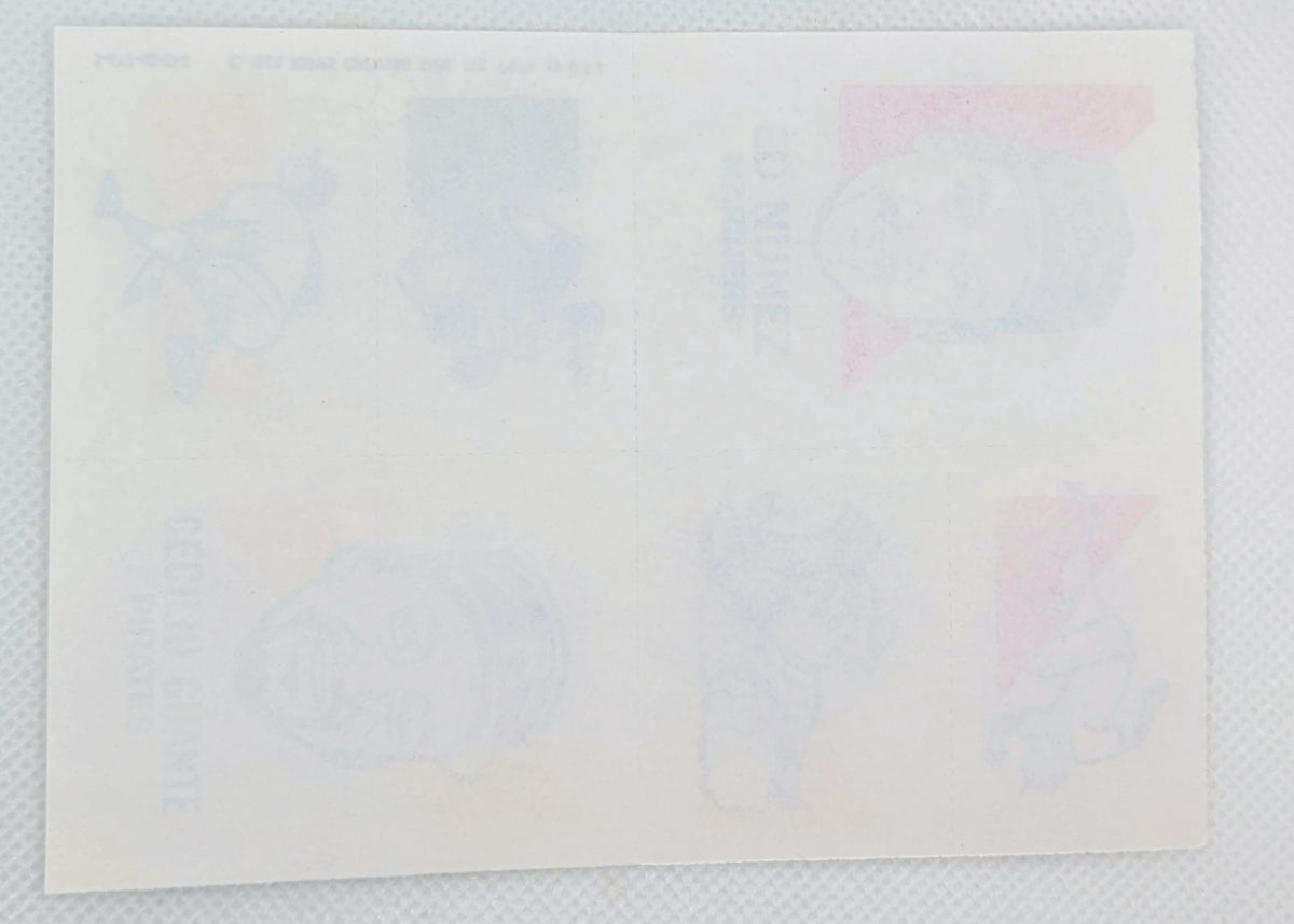 1986 Topps Tattoos Edwin Nunez Cecilio Guante image 2
