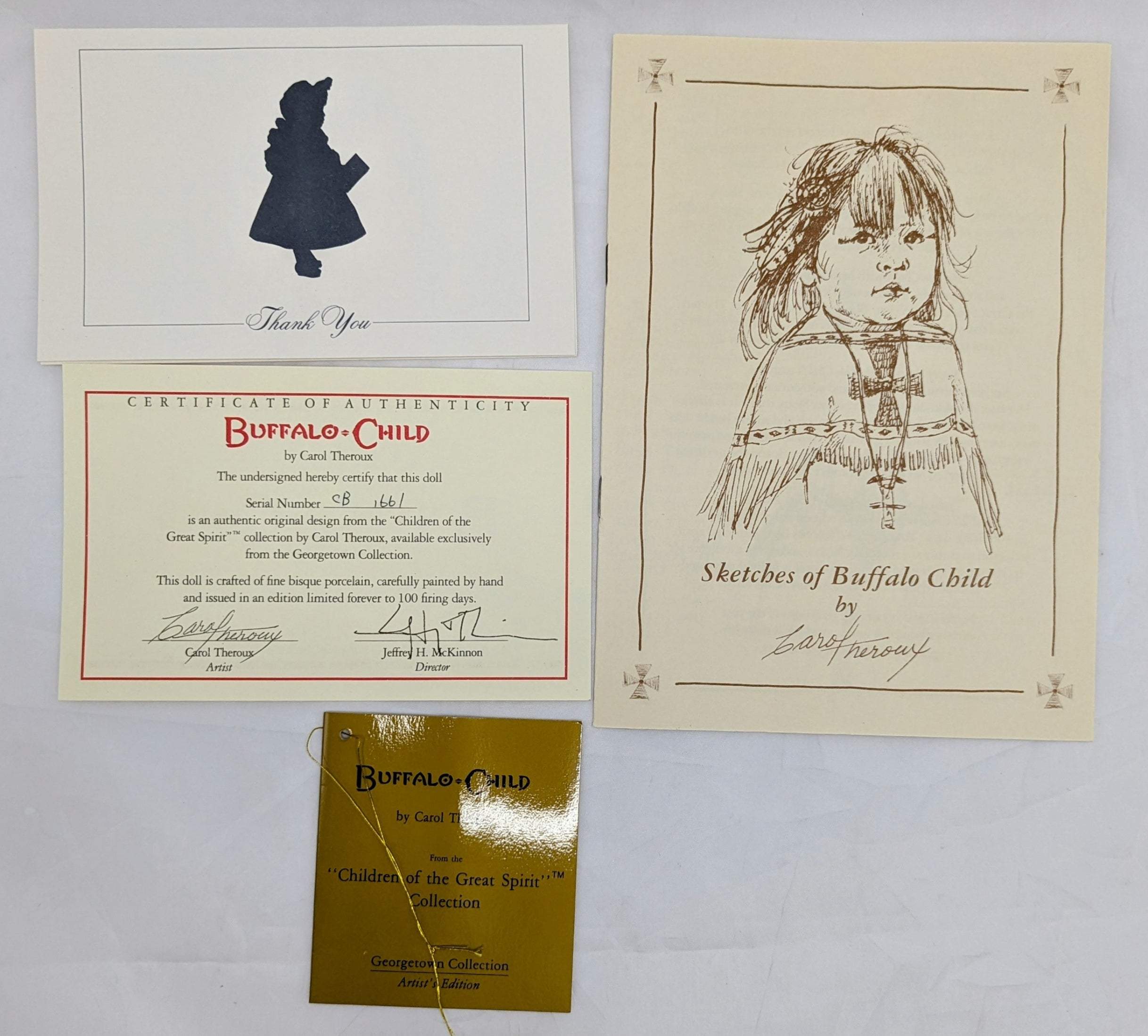 Georgetown Collection Artist's Edition Buffalo Child Porcelain Doll image 3