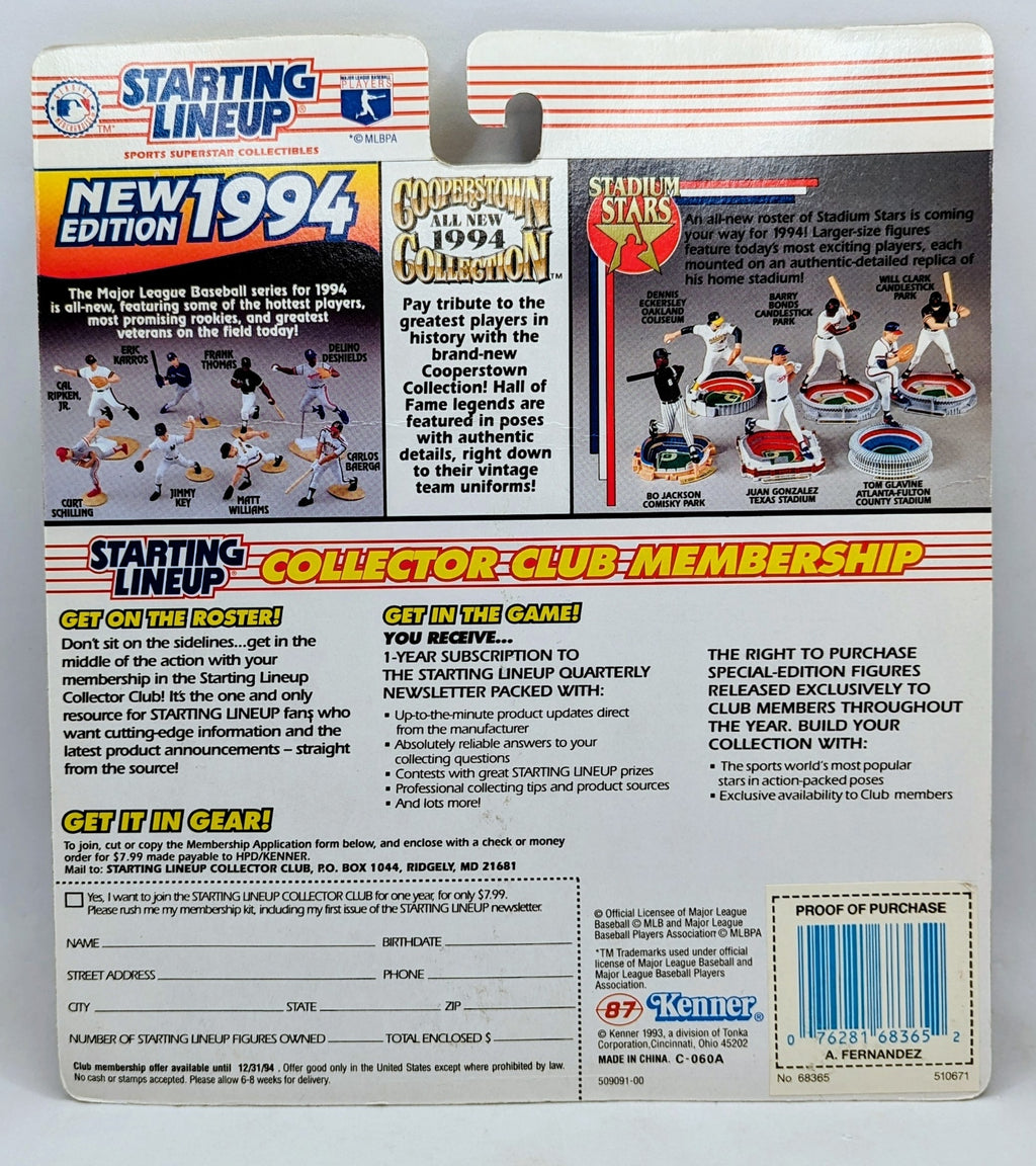1994 Starting Lineup Alex Fernandez Chicago White Sox Figure image 2