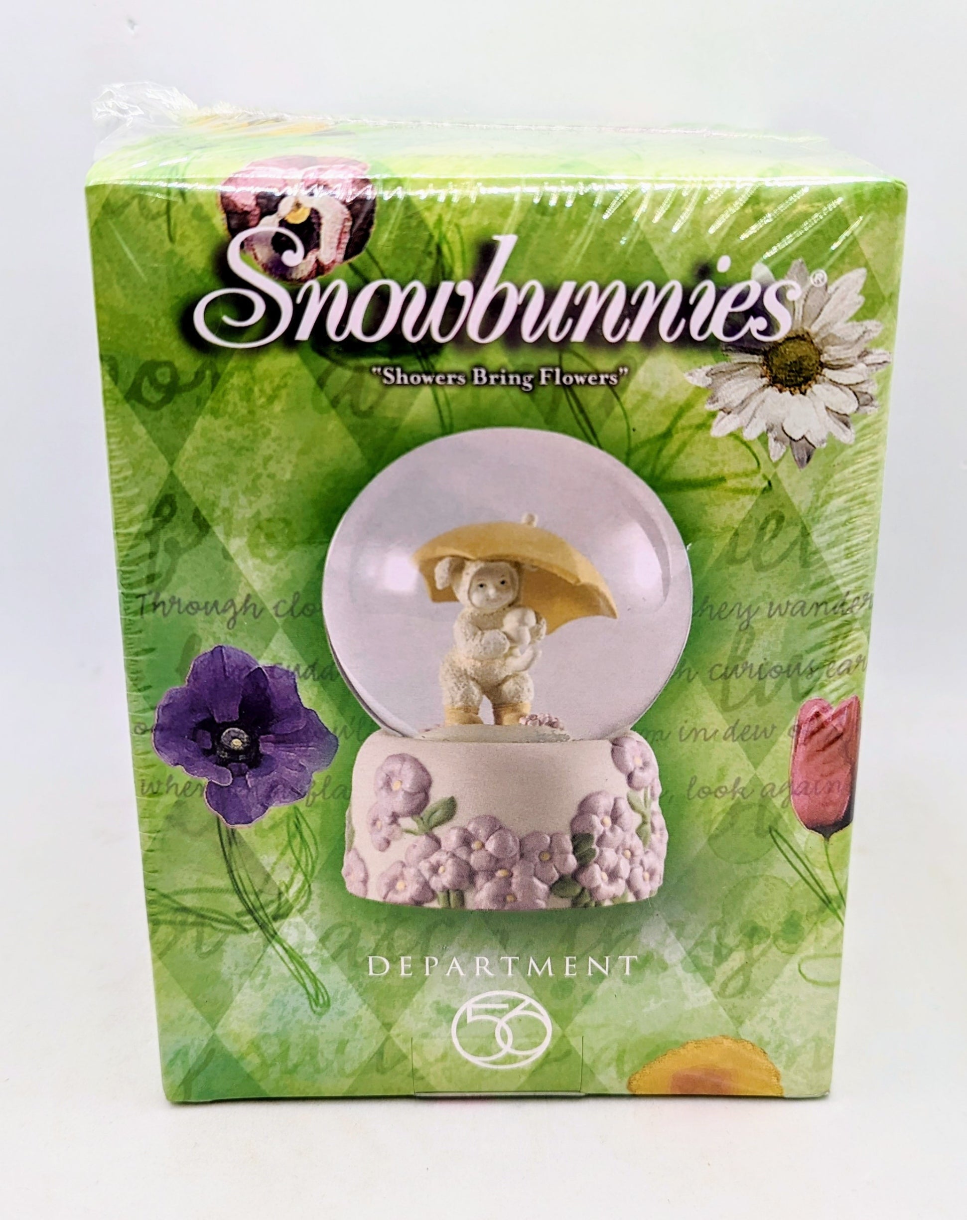 Department 56 Snowbunnies Showers Bring Flowers 56.26368 Waterglobe Figurine