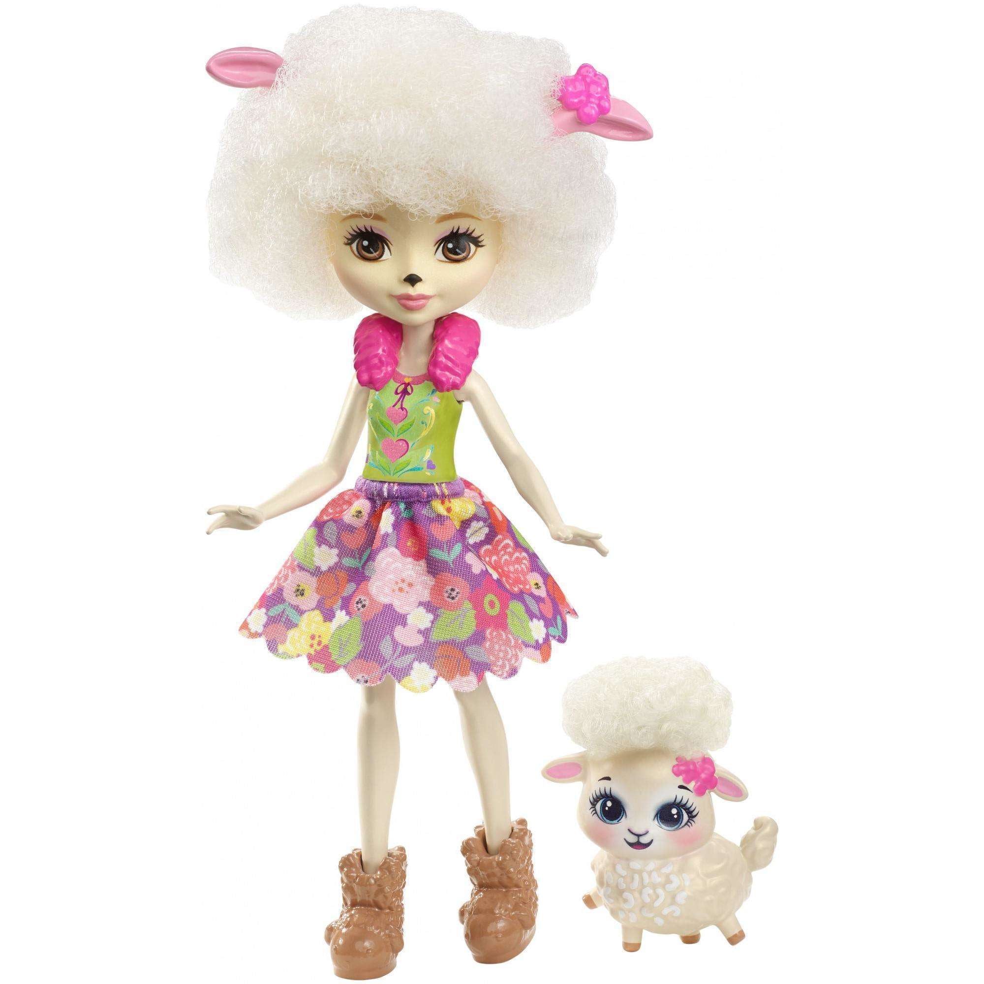 2017 Mattel Enchantimals Lorna Lamb 6" Doll Figure image 2