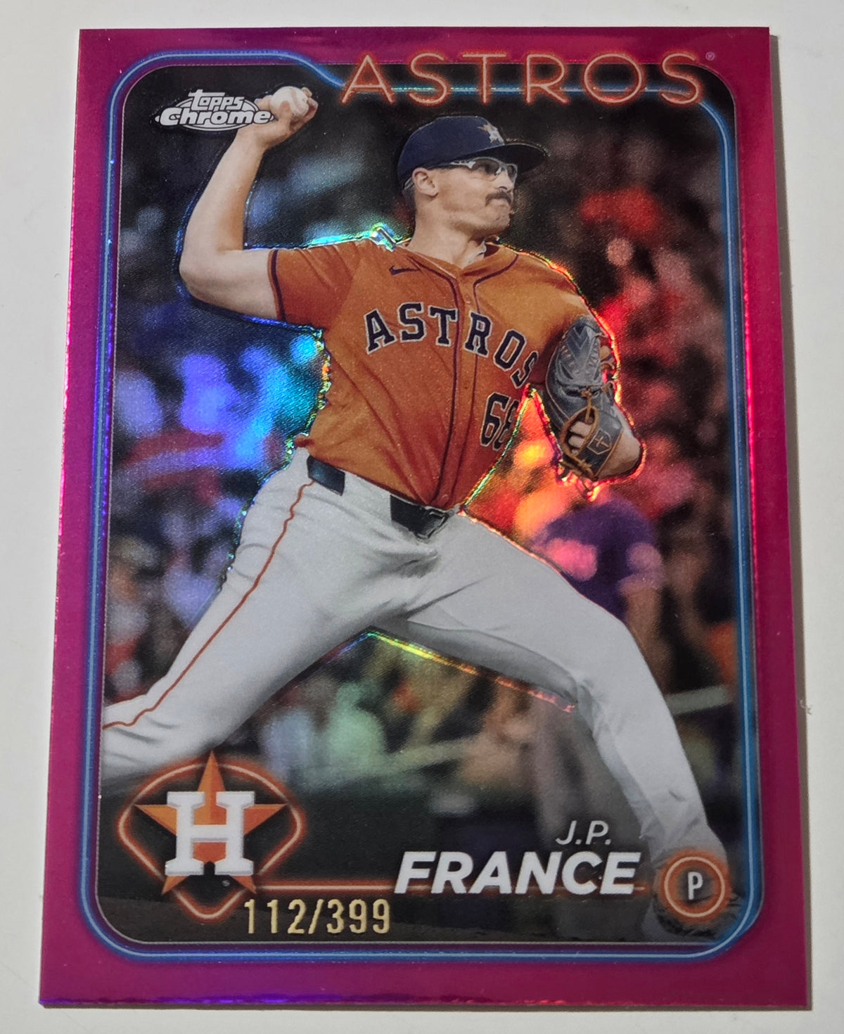 2024 Topps Chrome Update #USC71 J.P. France Magenta Refractor Astros /399