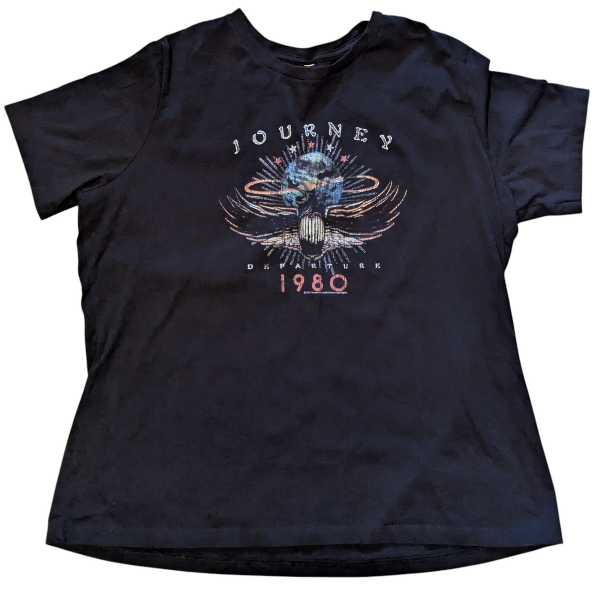 Journey Departure Album Tour 1980 Men's T Shirt Rock Band Size Medium