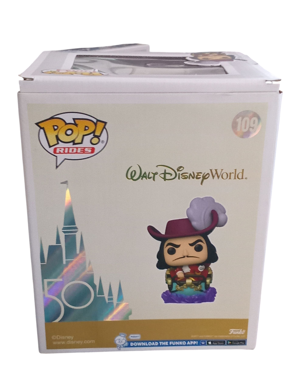 Funko Pop! Rides Walt Disney World 50th Anniversary Captain Hook #109 image 2
