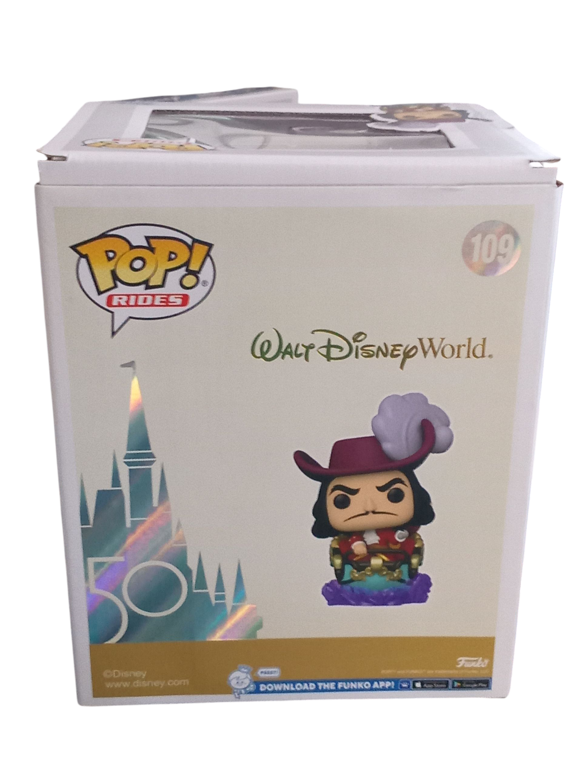 Funko Pop! Rides Walt Disney World 50th Anniversary Captain Hook #109 image 2