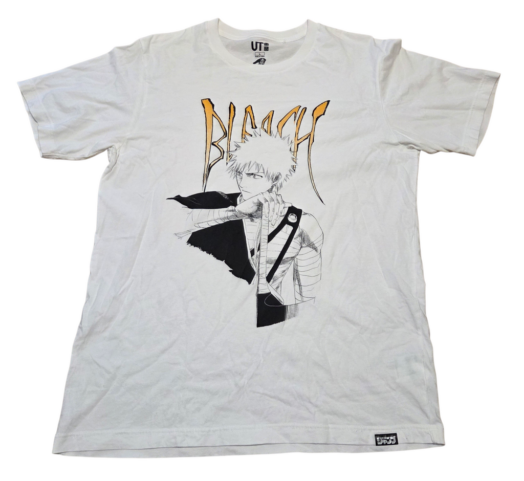 Uniqlo UT Jump 50th Anniversary Collaboration Bleach Ichigo Kurosaki T-Shirt L