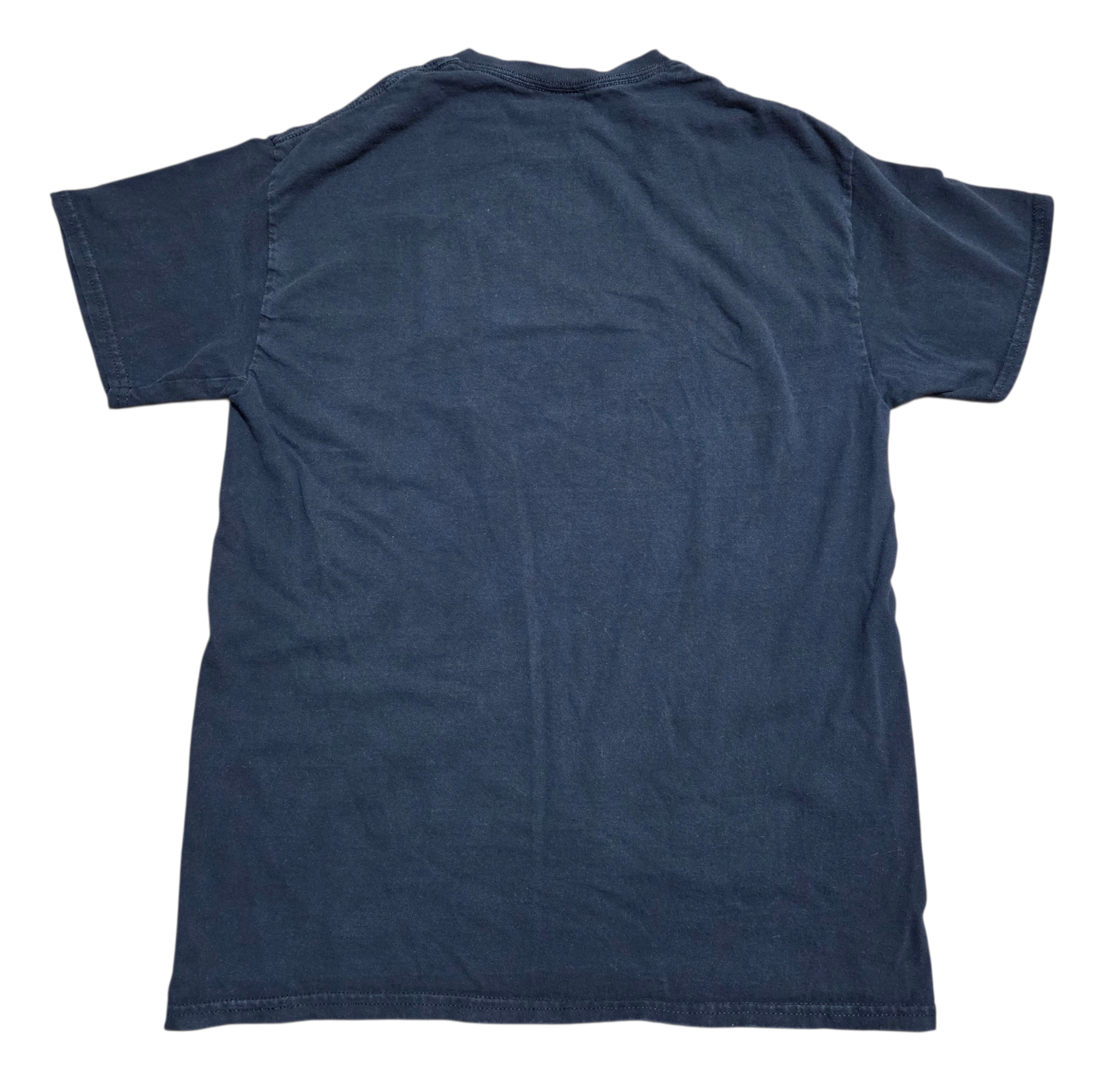 Y2K Thrasher Skateboard Magazine Godzilla Blue Flame Charred Graphic T-Shirt image 2