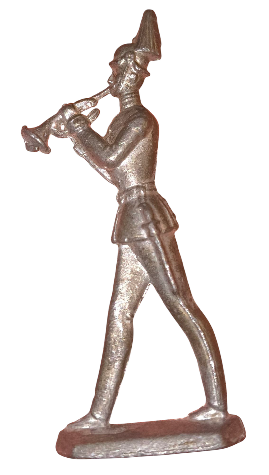 Vintage Lead Toy Soldier Marching w/ Trumpet Figurine image 2