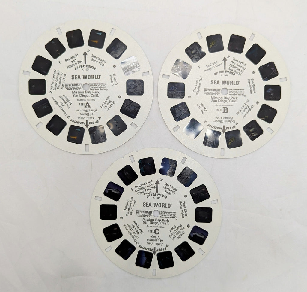 1976 GAF View-Master Sea World California 21 Stereo Pictures 3 Reel Pack image 4