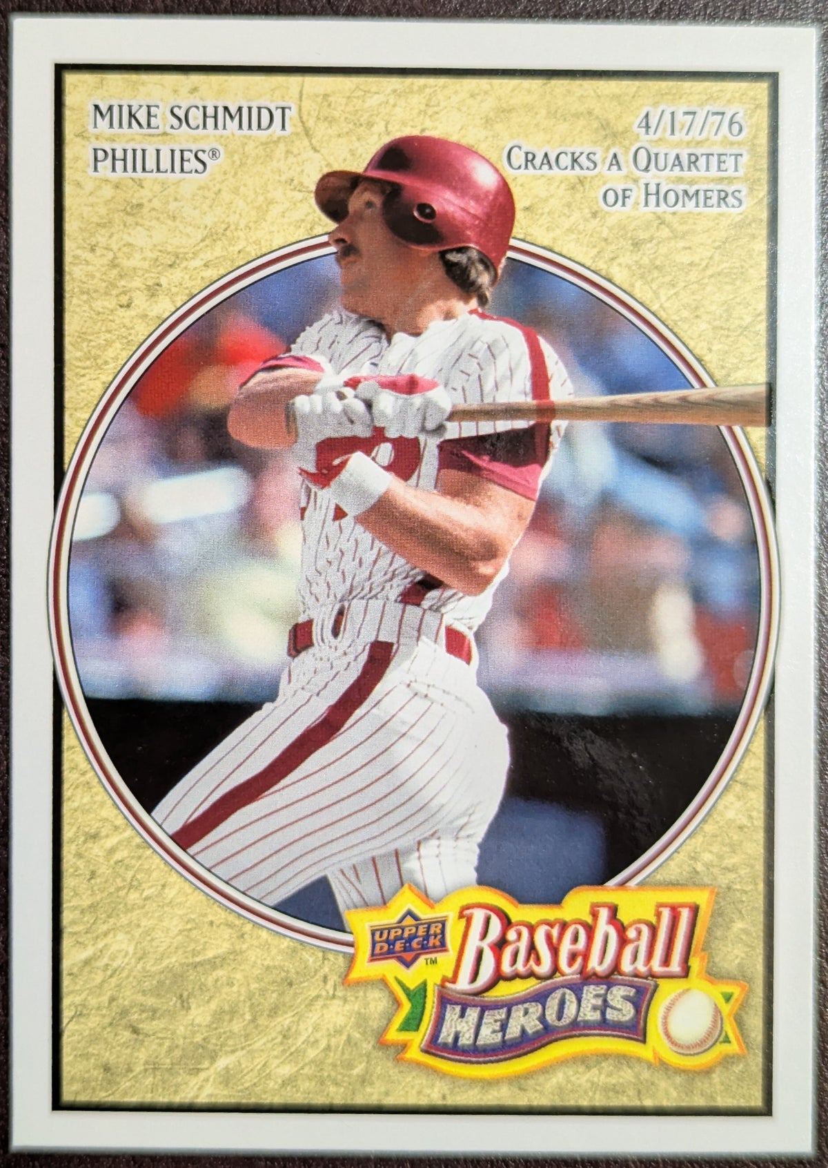 2008 Upper Deck Baseball Heroes Mike Schmidt Philadelphia Phillies #138 HOF