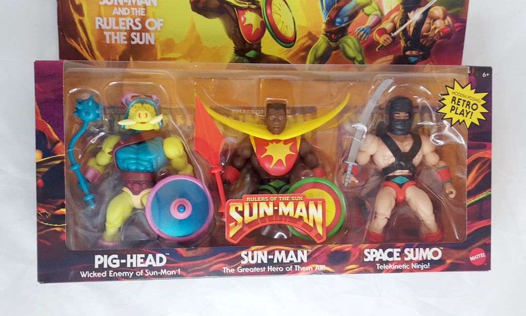 Masters of the Universe Sun-Man and the Rulers of the Sun Action Figure 3pk image 4