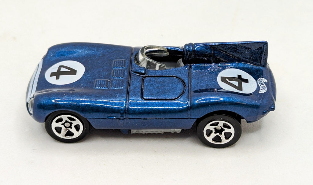 1998 Hot Wheels First Editions Jaguar D Blue Diecast Car - Loose