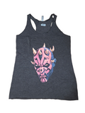 Star Wars: Clone Wars Darth Maul Big Face Black Tank Top Size Medium