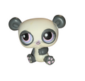 2006 Hasbro Littlest Pet Shop LPS #89 Panda Bear Pink Purple Eyes