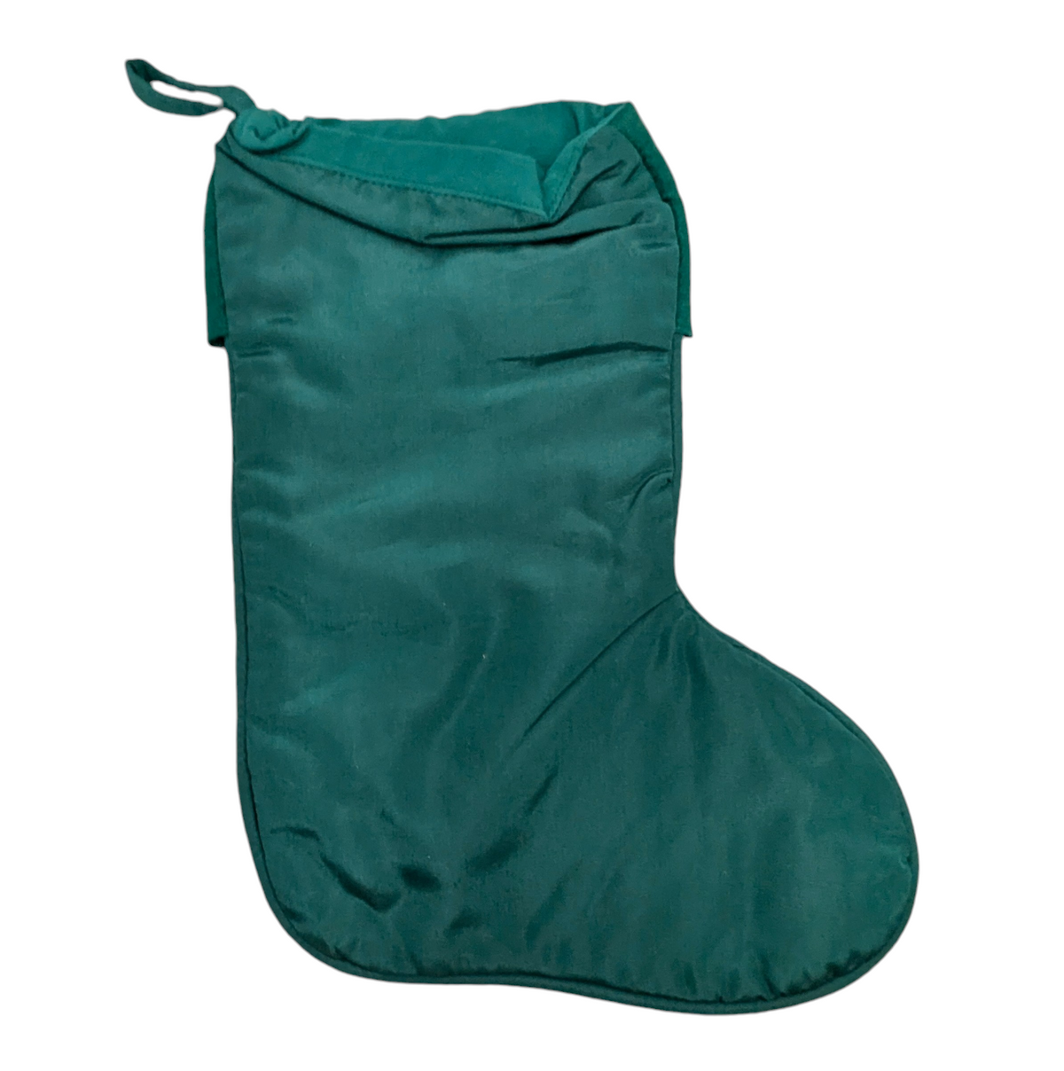 1995 Hallmark Barbie Holiday Forest Green Satin Christmas Stocking image 2
