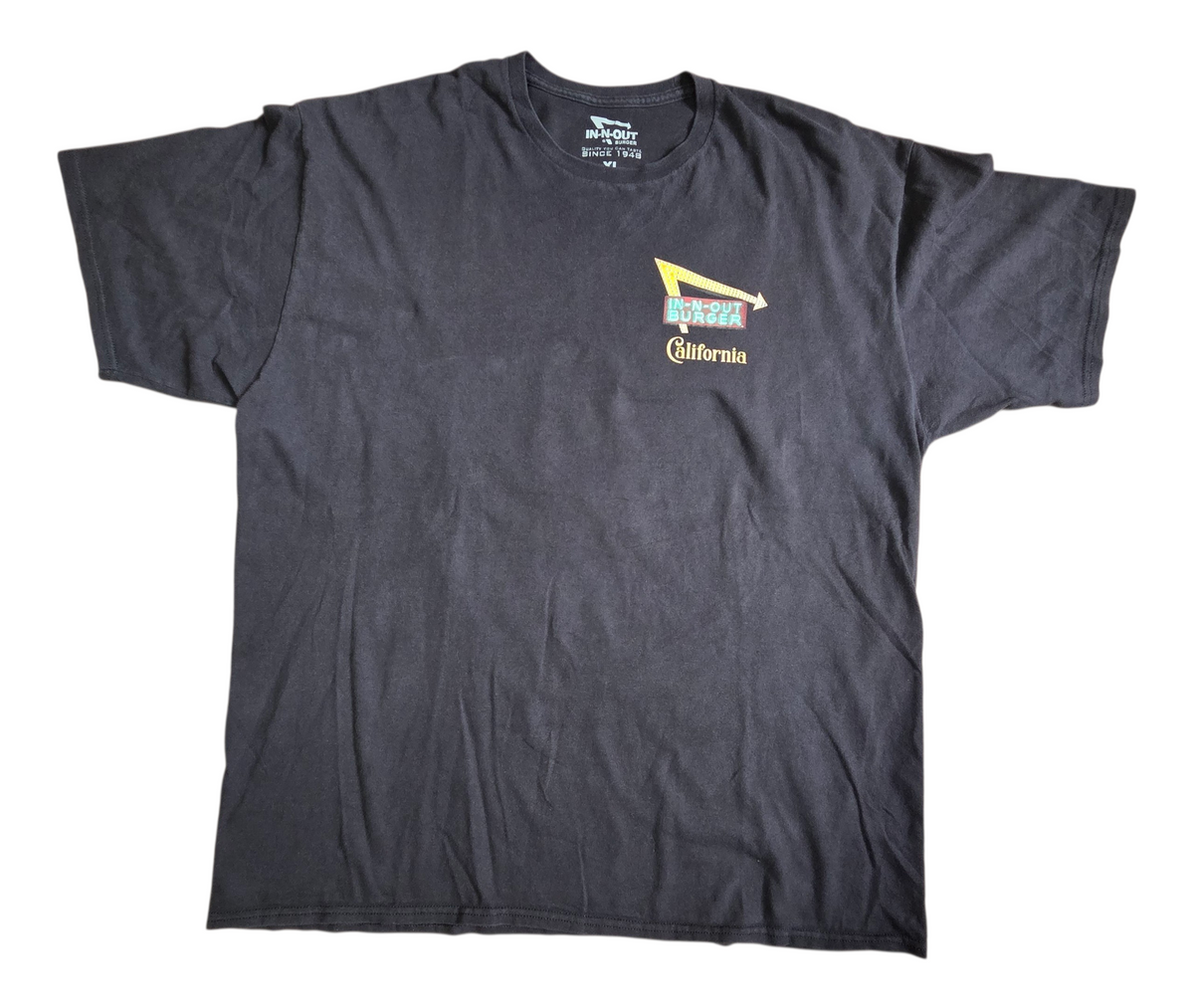 In-N-Out Burger Black Las Vegas Classic Cars Sunset Mike Rider T-Shirt XL