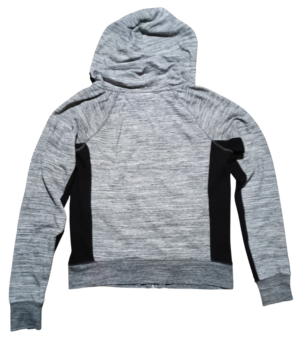 Victoria's Secret Pink Perfect Full Zip Hoodie Marl Gray and Black Size Medium image 2