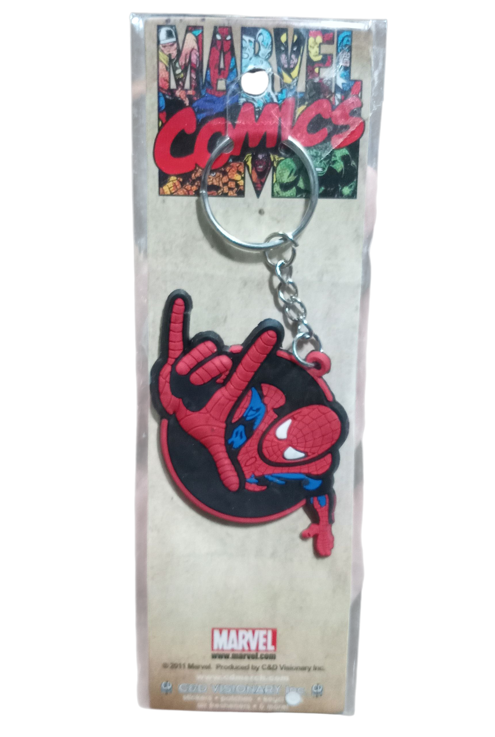 2011 Marvel Comics Spider-Man Rubber Keychain - DT