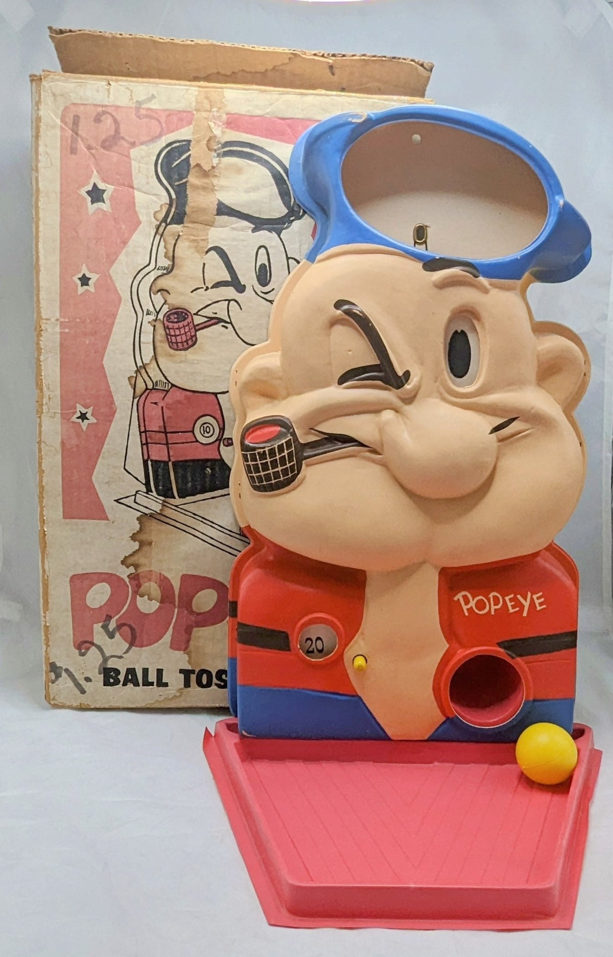 Vintage 1960s Score-A-Matic Popeye The Sailor Ball Toss Game