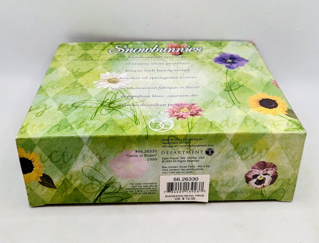 1999 Department 56 Snowbunnies Trellis in Bloom 56.26330 image 4