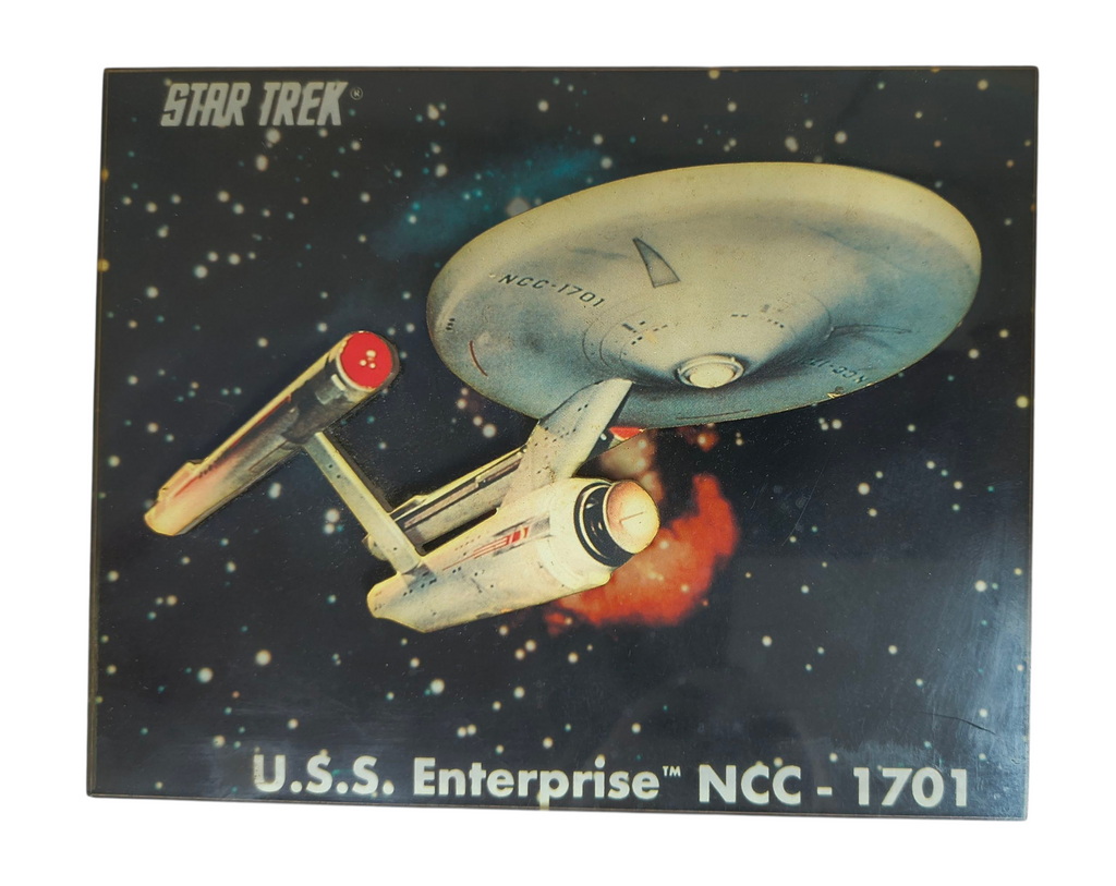 1992 Star Trek LaserSculpt 2000 3D Plaque USS Enterprise NCC-1701 /10,000