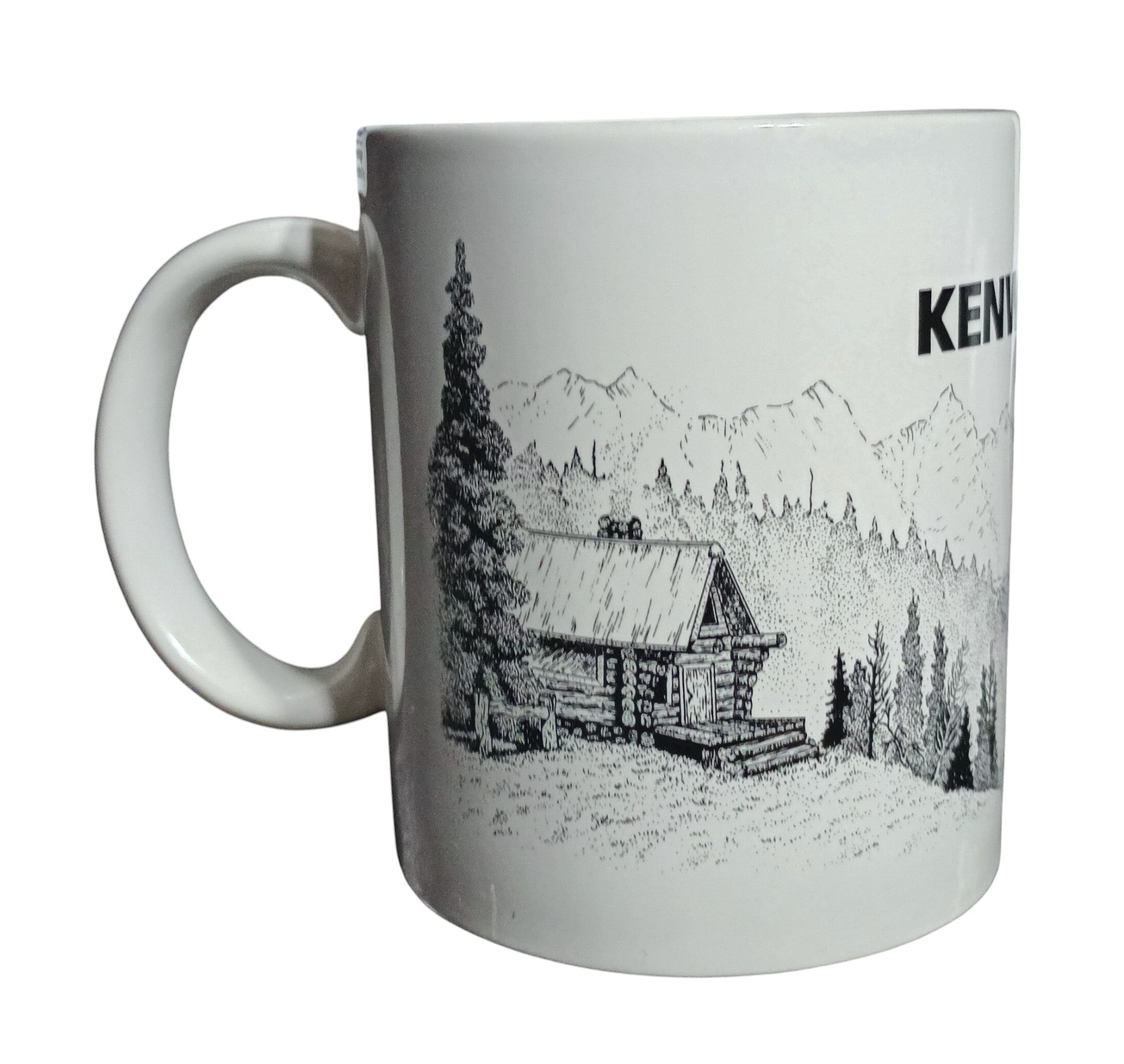 Kenworth Semi Tractor Diesel Truck Coffee Mug Beavers Cabin in Woods