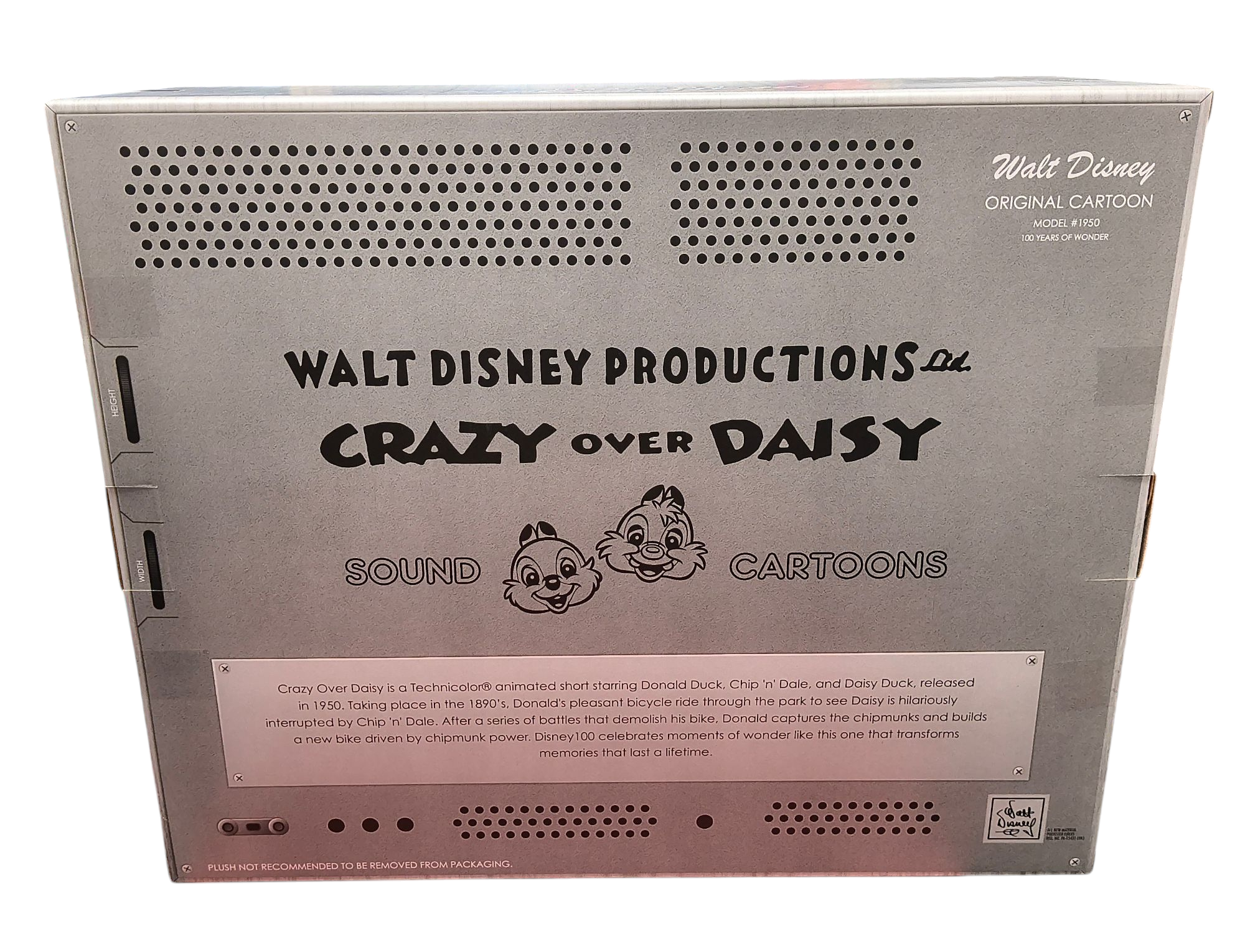 Disney 100 Years of Wonder Walt Disney Presents "Crazy Over Daisy" Donald Plush image 2