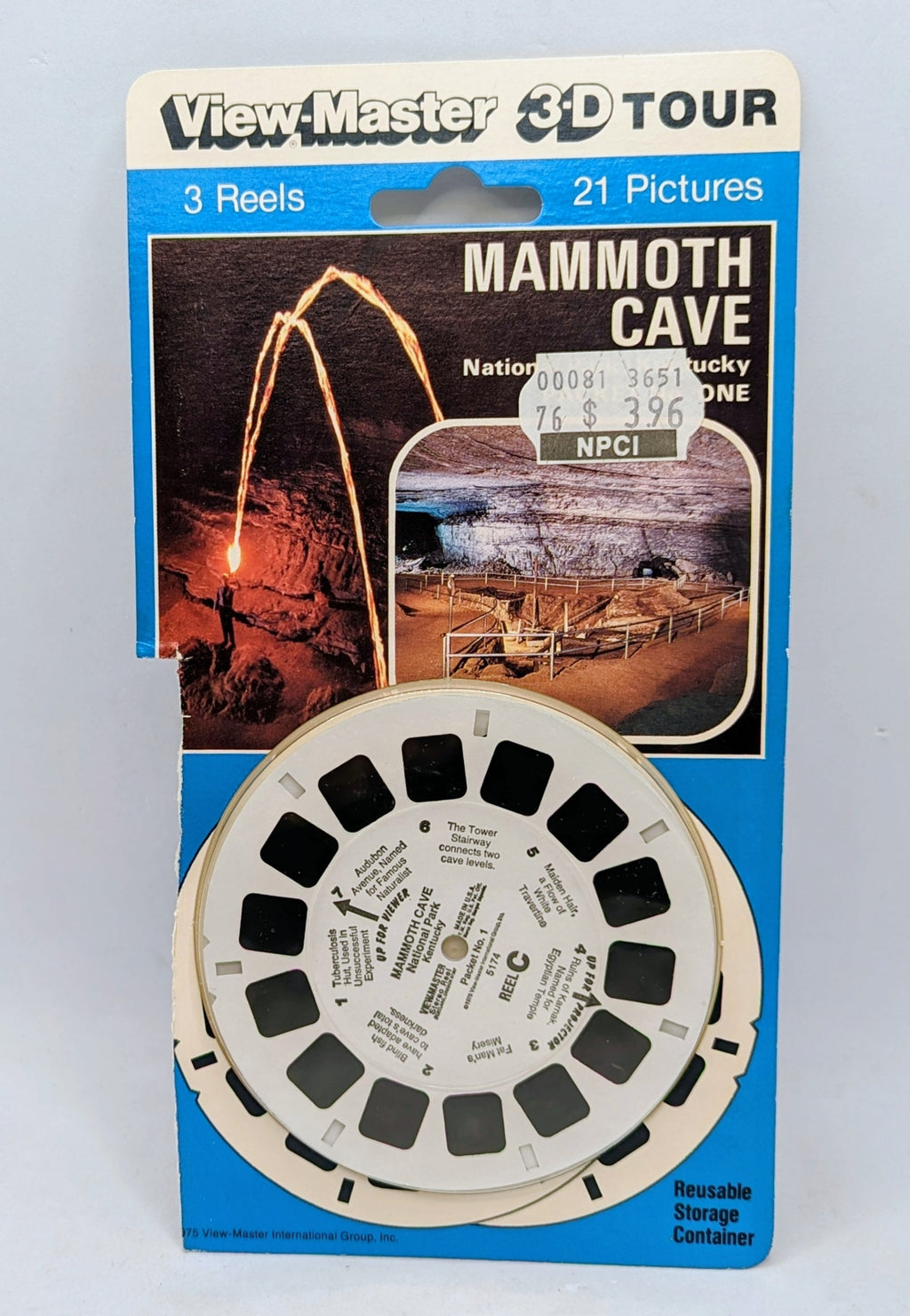 Vintage View-Master 3D Mammoth Cave National Park Kentucky 3 Reels